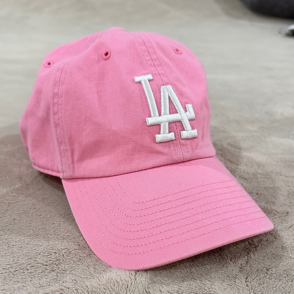 New Pink LA Baseball Cap - Geniune MLB One Size